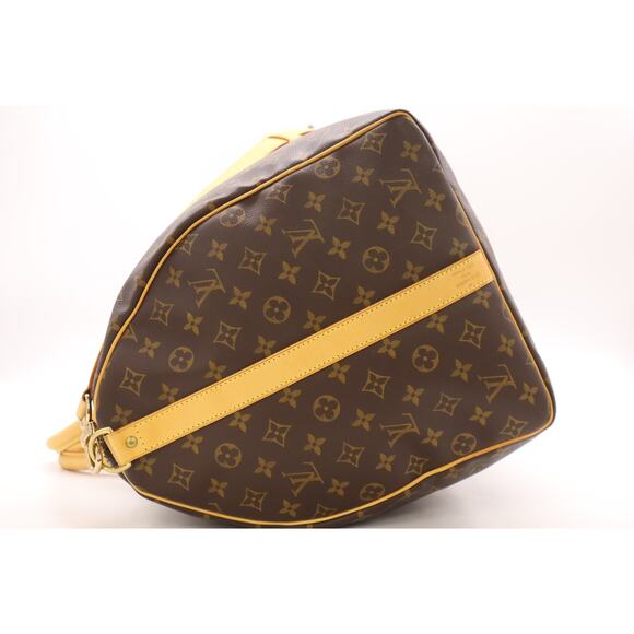 Louis Vuitton Monogram Keepall 60 Bandouliere Duffle Bag w/ Shoulder Strap LV - Picture 4 of 16